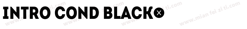 intro cond black字体转换